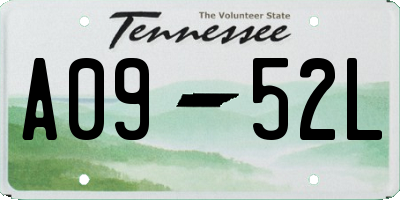TN license plate A0952L