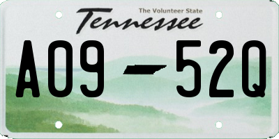 TN license plate A0952Q