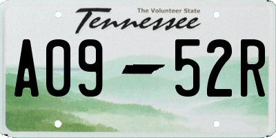 TN license plate A0952R