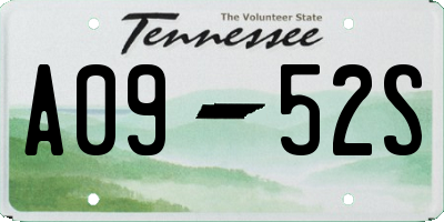 TN license plate A0952S
