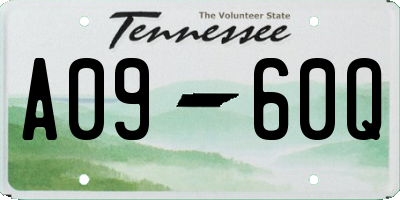 TN license plate A0960Q