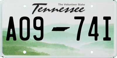 TN license plate A0974I