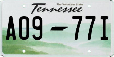 TN license plate A0977I