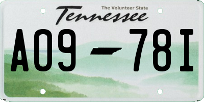 TN license plate A0978I