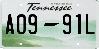TN license plate A0991L