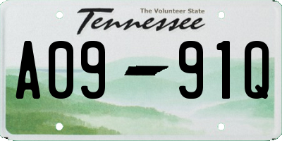 TN license plate A0991Q