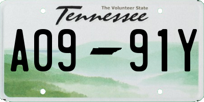 TN license plate A0991Y
