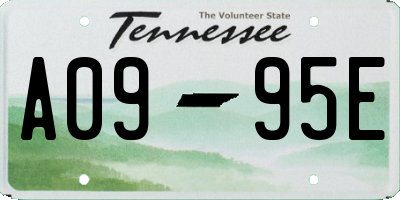 TN license plate A0995E