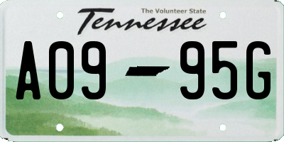 TN license plate A0995G