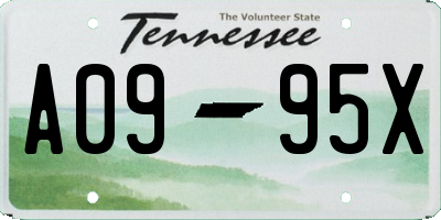 TN license plate A0995X