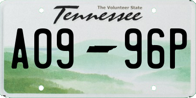 TN license plate A0996P