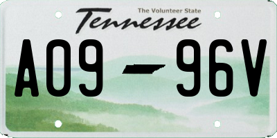 TN license plate A0996V