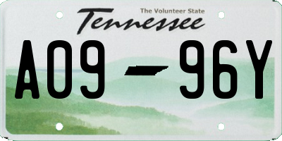 TN license plate A0996Y