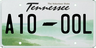 TN license plate A1000L