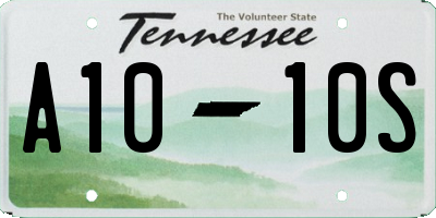 TN license plate A1010S