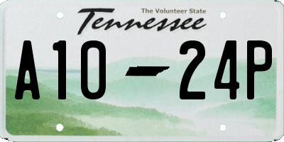 TN license plate A1024P