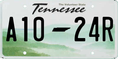 TN license plate A1024R