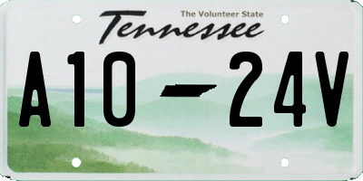 TN license plate A1024V