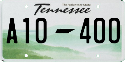 TN license plate A1040O