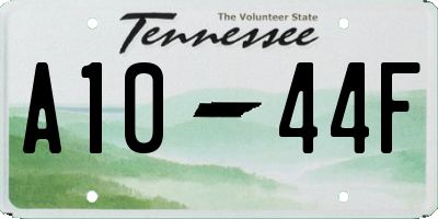 TN license plate A1044F