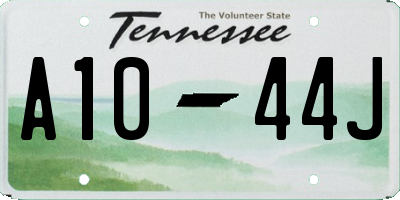 TN license plate A1044J
