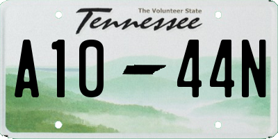 TN license plate A1044N
