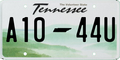 TN license plate A1044U
