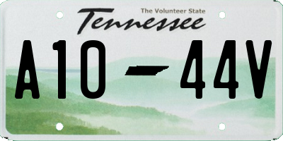 TN license plate A1044V