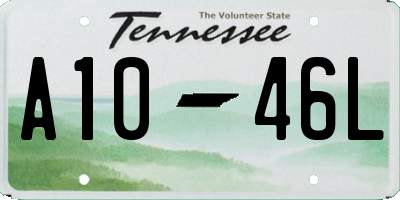 TN license plate A1046L