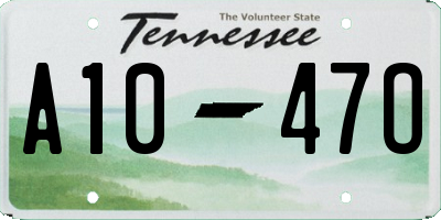 TN license plate A1047O