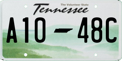 TN license plate A1048C