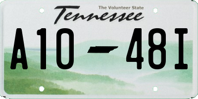 TN license plate A1048I