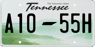 TN license plate A1055H