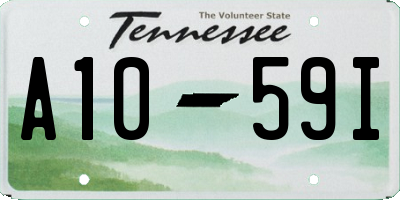 TN license plate A1059I