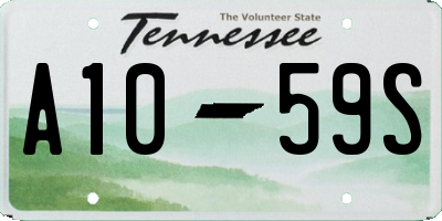 TN license plate A1059S
