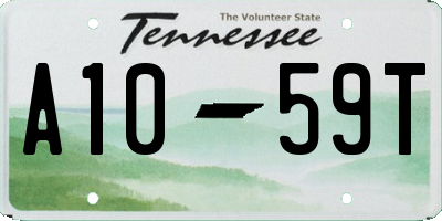 TN license plate A1059T