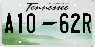 TN license plate A1062R
