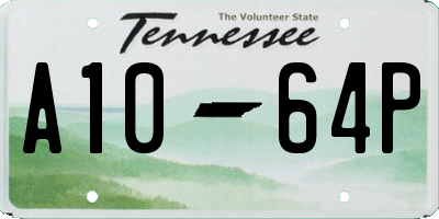 TN license plate A1064P
