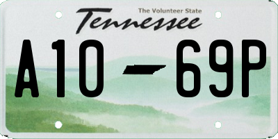TN license plate A1069P