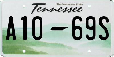 TN license plate A1069S