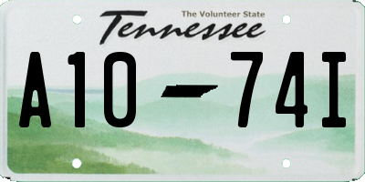 TN license plate A1074I