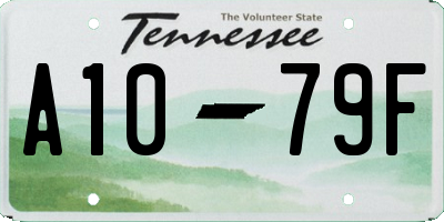 TN license plate A1079F