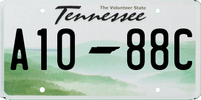 TN license plate A1088C
