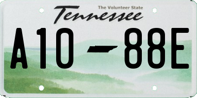 TN license plate A1088E