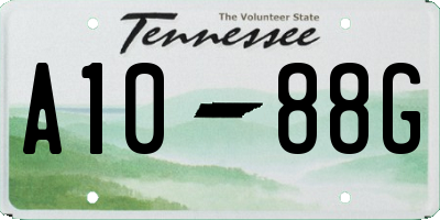 TN license plate A1088G