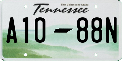 TN license plate A1088N