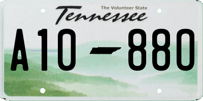 TN license plate A1088O