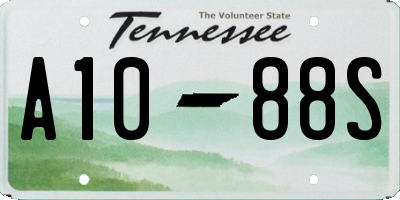 TN license plate A1088S