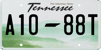 TN license plate A1088T