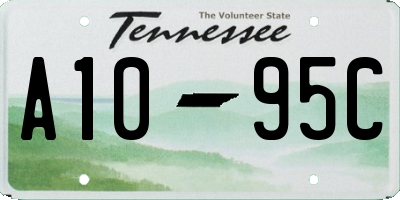 TN license plate A1095C